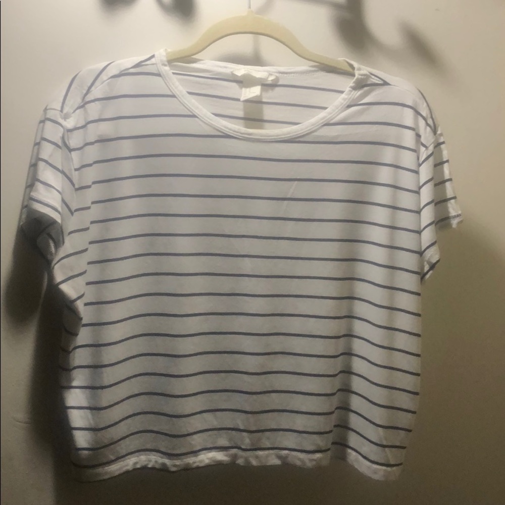 Mid drift stripped shirt